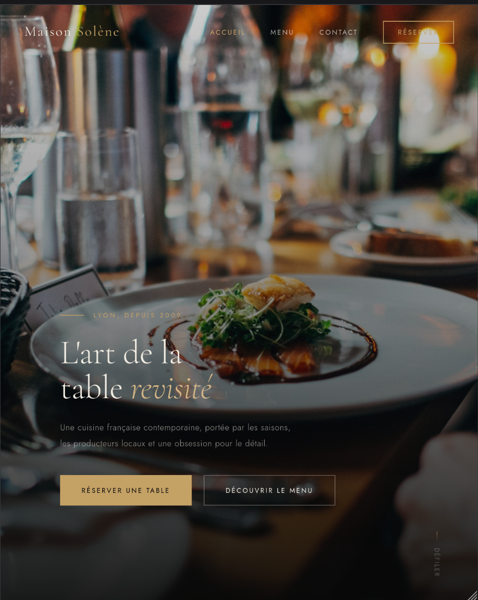 Aperçu du site Maison Solène